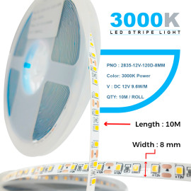 3000K Warm White | LED Strip Light | Power 12V DC ..